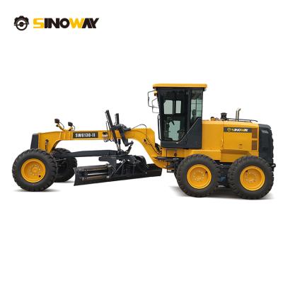 China Construction material stores 130HP power articulated frame blade motor compact grader SWG130-II with low maintenance for sale for sale