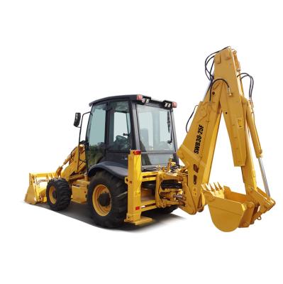 China Building Material Stores Factory Price SWB30-25F Mini Backhoe Wheel Loader with 4in1 Bucket for sale