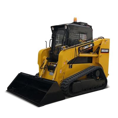 China Track Type Farms 75hp Skid Steer Loader With Bucket And Sweeper For Sale for sale