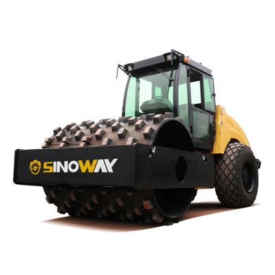 China Brand new road construction road roller price 14 ton single drum vibratory road roller with protection foot drum for sale