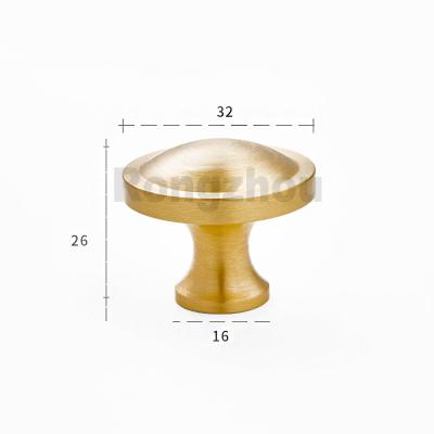 China Aluminum / Brass / Stainless Steel Solid Brass Furniture Knobs For Easy Installation for sale