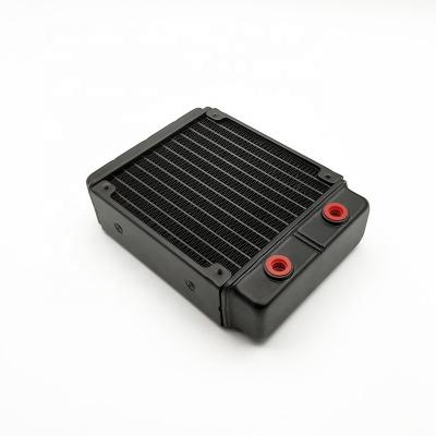 China Computer Case 120mm Thick Aluminum 2 Layers G1/4 45mm Computer Accessories Liquid Cooling Radiators for sale