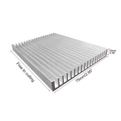 China Aluminum Radiator 75X10mm Cooling Fin Radiator for sale