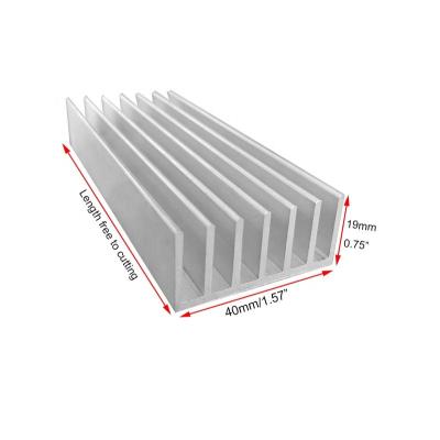 China Aluminum Radiator 40X19mm Radiator For LED Amplifier for sale