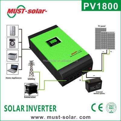 China High efficiency TV pure sine wave solar inverter solar inverter without battery with wifi kits&parallel for sale