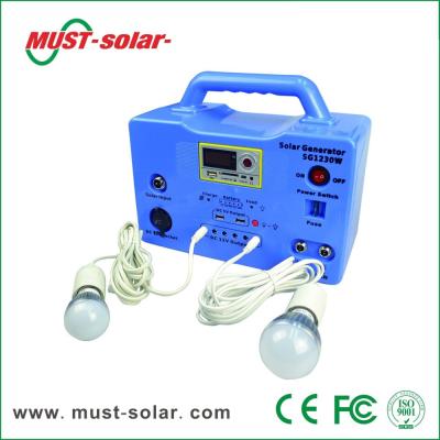 China Portable Solar Lighting 30W Solar Kit Sunlight Charged DC Solar Electricity Generating System for sale