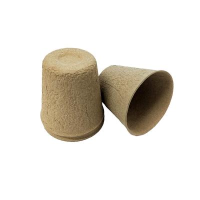 China Cardboard Pulp 8cm Pulp Sowing Cup Round Without Hole Degradable 8 Bowl Paper Cup Seedling Pulp Seedling Gardening Round Cup for sale