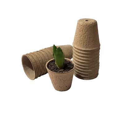 China Cardboard Pulp 6cm Diameter Garden Supplies Sowing Cup Disposable Degradable Hole Seed Starter Nursery Pots for sale