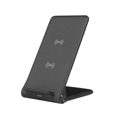 China QI Smartphones 5W10W Black Folding Mobile Phone Stents Fast Charging Station For iPhone for sale