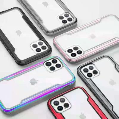 China Protect Mobile Phone For iPhone 12pro/12pro/12pro Max/12mini iPhone Metal Drop Cover Seven Color Anti - for sale