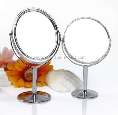 China Economic Desk Mirror Sides Table Double Standing Cosmetic Mirror for sale