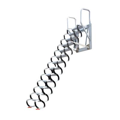 China Aluminum Extendable Electric Retractable Cellar Elevator Ladders Wall Mounted Folding Ladders Staircases for sale