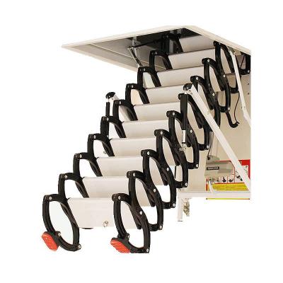 China Folding Ladders Titanium Alloys Plot Wall Ladder Stairs Attic Household Lower Thick Folding Ladder for sale