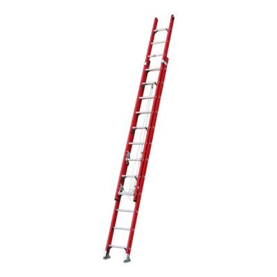 China 131 In 4m-12m Insulated Folding Ladders Fiberglass Extension Ladder 150kg / 330lb Capacity for sale