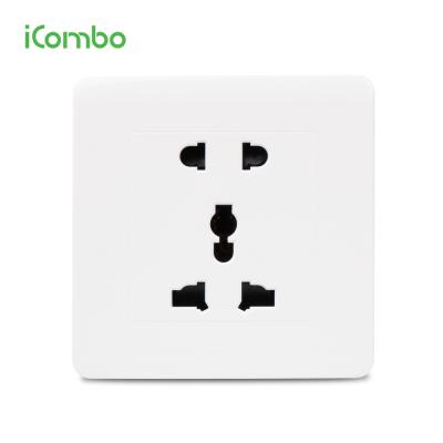 China New Design 3 Pin British Electric Light Socketwall Screw-Type Electrical Outlet OEM Plug And Socket ODM for sale