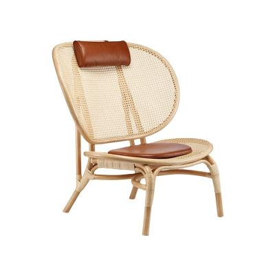 China (Other)Adjustable Nordic Moroccan Rattan Nomad Chairs Bamboo Outdoor Garden Courtyard Sofa Lounger Balcony Office Wicker Chair for sale