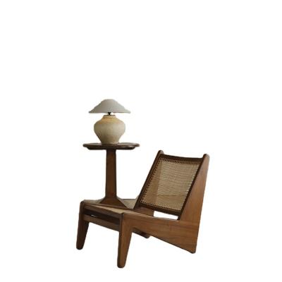 China Chaise lounge kangaroo recliner chaise lounge Pierre du jeanneret le modern rattan corbusier solid wood leisure cooling lounge chair for sale