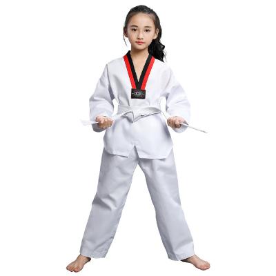 China Taekwondo clothing factory children's cotton short-sleeved long-sleeved men's Taekwondo and women's spring and summer training clothes for sale