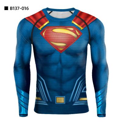 China New Sports Tights SM Series Fitness Men Clothes Breathable Round Neck Quick-drying T Long Running Training Sleeves for sale