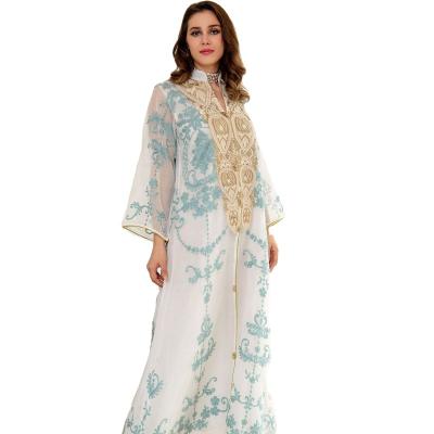 China Polyester Middle East Muslim Women Dubai Dress Arabic Evening Dress Eid Dress for sale