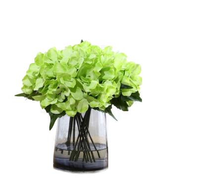 China Real touch hydrangea artificial silk hydrangea ZERO desktop decoration real touch hydrangea home wedding flower for home wedding decoration for sale