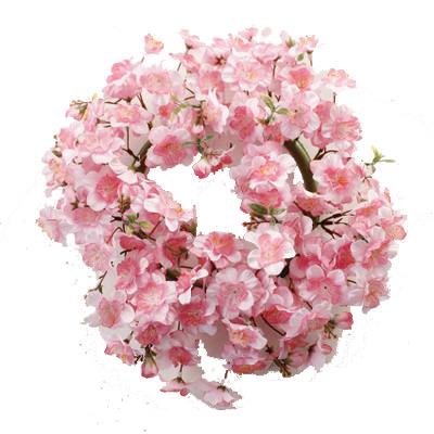 China Home Wedding Decoration YI With You Real Touch Artificial Cherry Wreaths For Home Wedding Decoration High Quality Hot Sale ZERO Decorative Silk Flower for sale