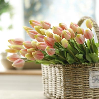 China Wholesale Real Touch Home Decoration ZERO Artificial Flowers Beautiful Artificial Tulip for sale