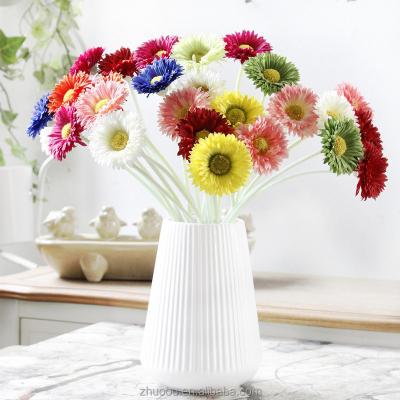 China Celebration/Decoration Single Flower Making China Wholesale Vision Flowers Rainbow Silk Gerbera Daisy Flower Artificial for sale