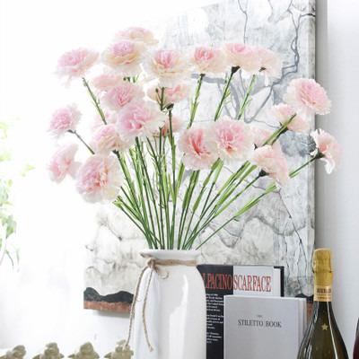 China home decoration YI wedding party with you ZERO high quality hot sale simulation silk carnation real touch artificial flower for wedding party home decoration for sale