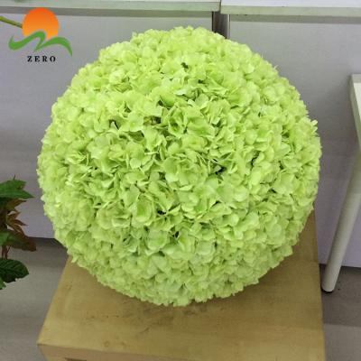 China High Quality ZERO Environmentally Friendly Silk Hydrangea Hanging Artificial Flower Ball For Wedding Party Decoration for sale