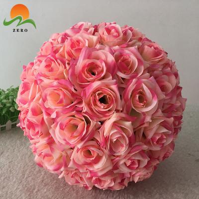 China Environmentally Friendly ZERO High Quality Romantic Decorative Hanging Large Flower Ball Wedding Centerpiece for sale