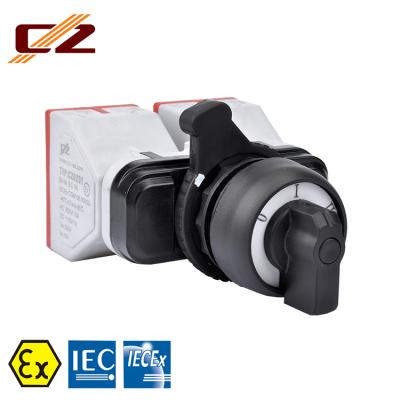 China Zone 1 2021 IECEx and ATEX Certified Explosion Proof Ignition Switch for Panel Mount for sale