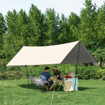 China Extended Type Oxford Cloth Waterproof Outdoor Sun Rain Canopy Fly Tent Cover Camping Tarp for sale