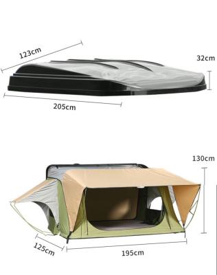 China Expand Doors Space Quickly Increase Box Roof Top Tent Waterproof Portable Camping Tent For SUV Roof Top Tent for sale