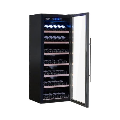 China Original Brand New Outdoor Wine Cooler 270L\97 Bottles Single Zone Luxury Wine Cooler for sale