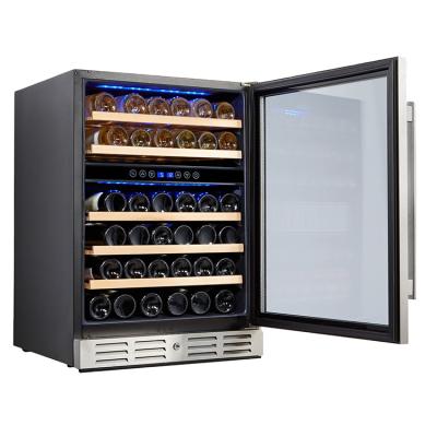 China Non-seamless door with SS handle newly designed refrigerated wine display cabinet refrigerator wine cabinet in 2021 for sale