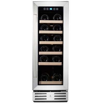 China Custom Door Non-seamless Factory - In 19 Bottle Wine Cooler Constant Temperature Equipment Wine Cooler for sale