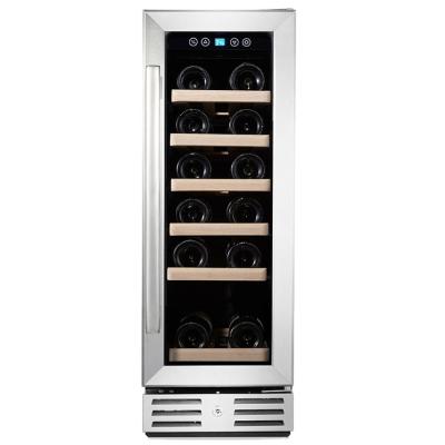 China Non-seamless door 70I can put 19 bottles (750ml) into the wine cooler in a single temperature zone for sale