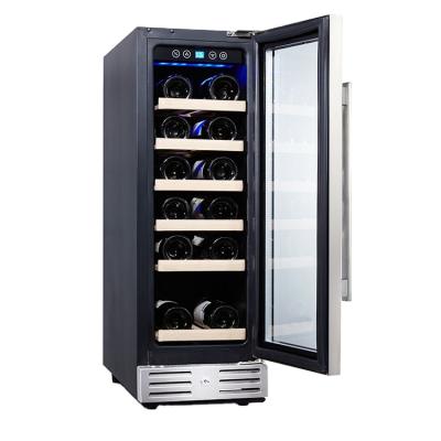 China 70L Non-seamless door home hot-selling wine cooler with LED display electronic controller for sale