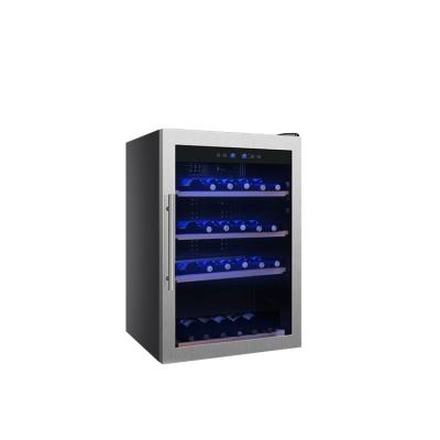 China Outdoor high-end temperature control single-zone wine cabinet 133L commercial/domestic electronic factory direct supply for sale