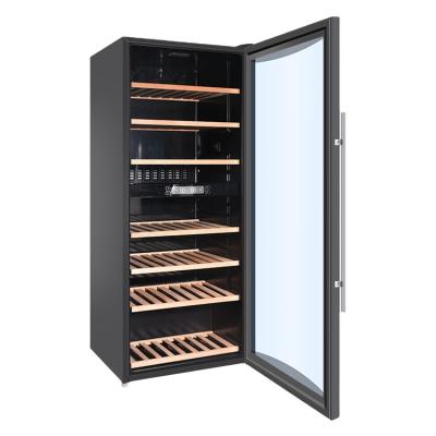 China Freestanding cabinet 270L\89 bottles of wine factory price direct selling outdoor custom large glass door for sale