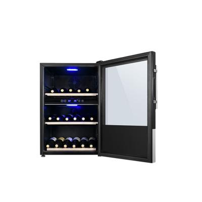 China Large Zone Outdoor Luxury Dual Temperature Control Wine Fridge Fan Cooling 42 Bottles\133L for sale