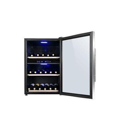 China China Manufacturer Outdoor 133L\40 Bottles Wholesale Dual-Zone Temperature Control Wine Fridge for sale