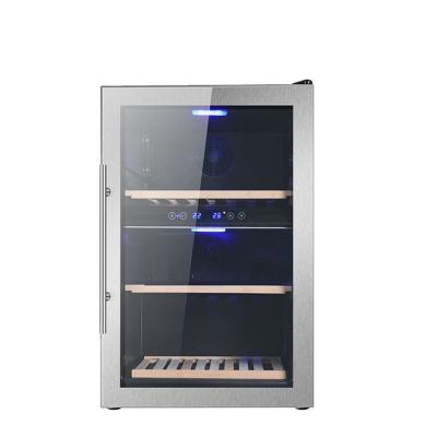 China 133L independent household\40 bottles dual-zone outdoor temperature control\commercial wine cooler black factory price wholesale for sale