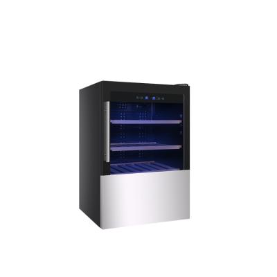 China Cool LED light at the bottom quickly of the wine refrigerate the automatic defrosting wine cooler of the latest mute wine refriger for sale