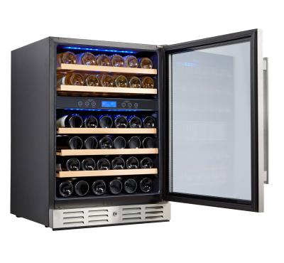 China Electronic control high-end glass doorcellar refriger wine refrigerator red wine cooler built-in home refrigerator for sale