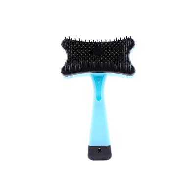 China Small/Large Dog Cat Comb Automatic Telescopic Hair Removal Pet Bath Brush Pet Grooming Slicker Clean Brush Mold Small/Large Dog Hair Tools for sale