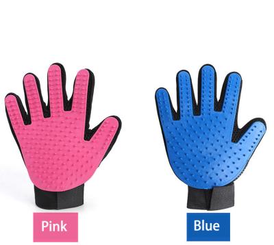 China Viable Cat Pet Hand Glove Brush Pet Grooming Brush Hair Remover Glove Brush For Pet for sale