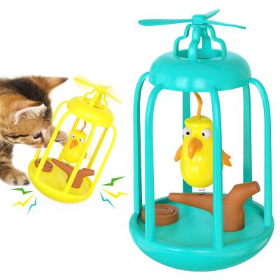 China New Cat Toy Sound Birdcage Windmill Turntable Explosive Pet Toy From Sustainable Pet Supplies Factory Wholesale Company Amazon for sale