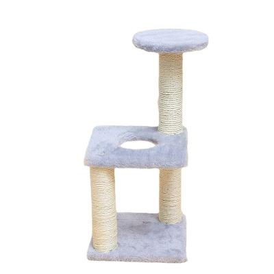 China Sustainable Hot Sale Cat Tree Cat Beds And Cute Furniture All-in-1 Pet Toys And Scratch Posts for sale